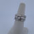 14k white gold 2.36ct diamond ring set size 6.25