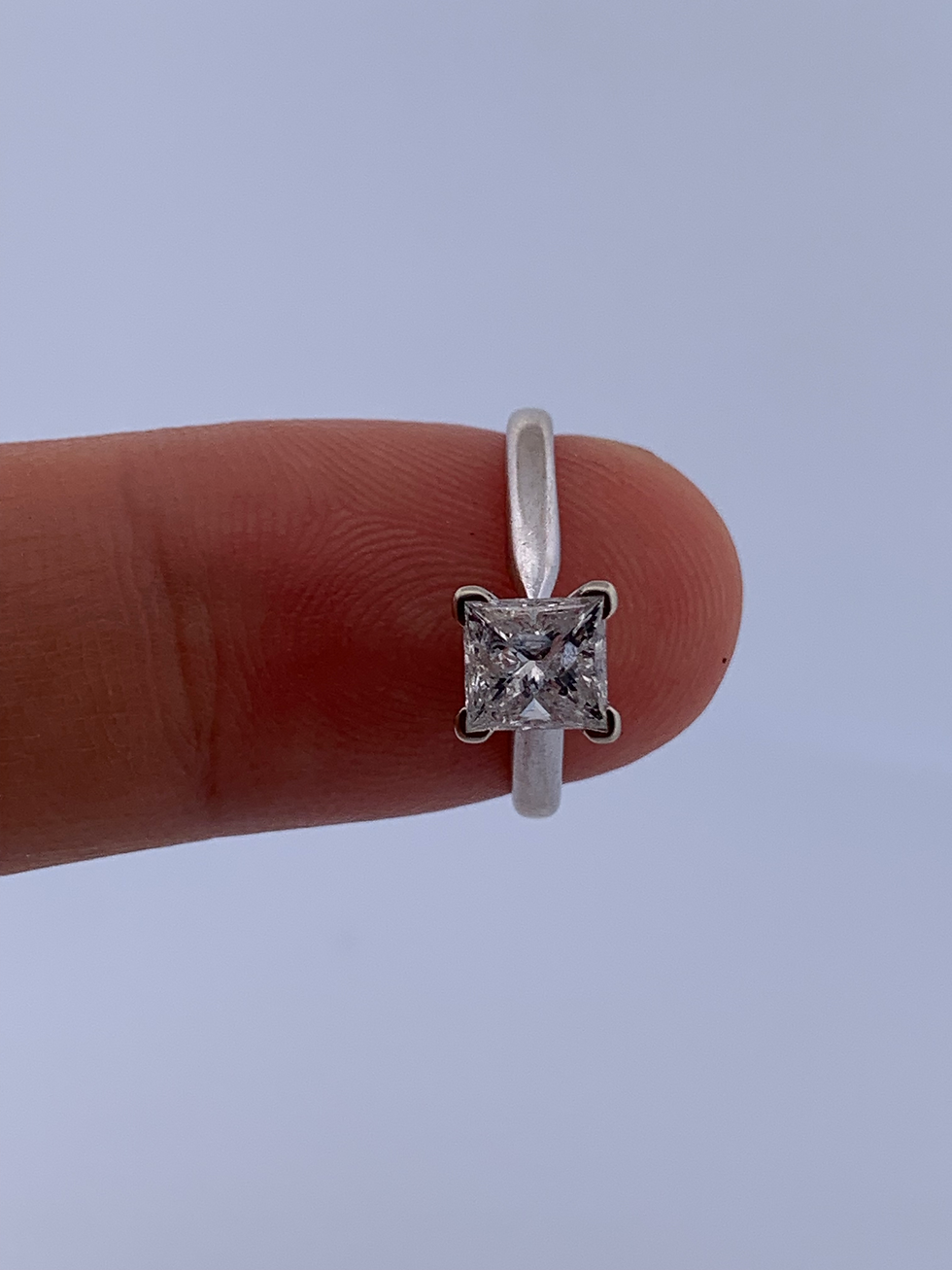 Thumbnail: 14k white gold 1.4ct diamond ring size 6