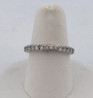 Thumbnail: 14k white gold 0.42ct Diamond band size 6.5