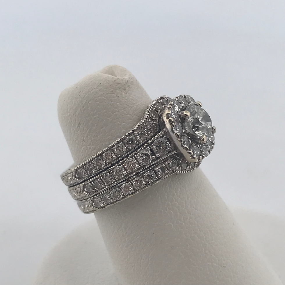 Thumbnail: Nwil lane 14k white gold 1.85ct Diamond Ring said size 5.25