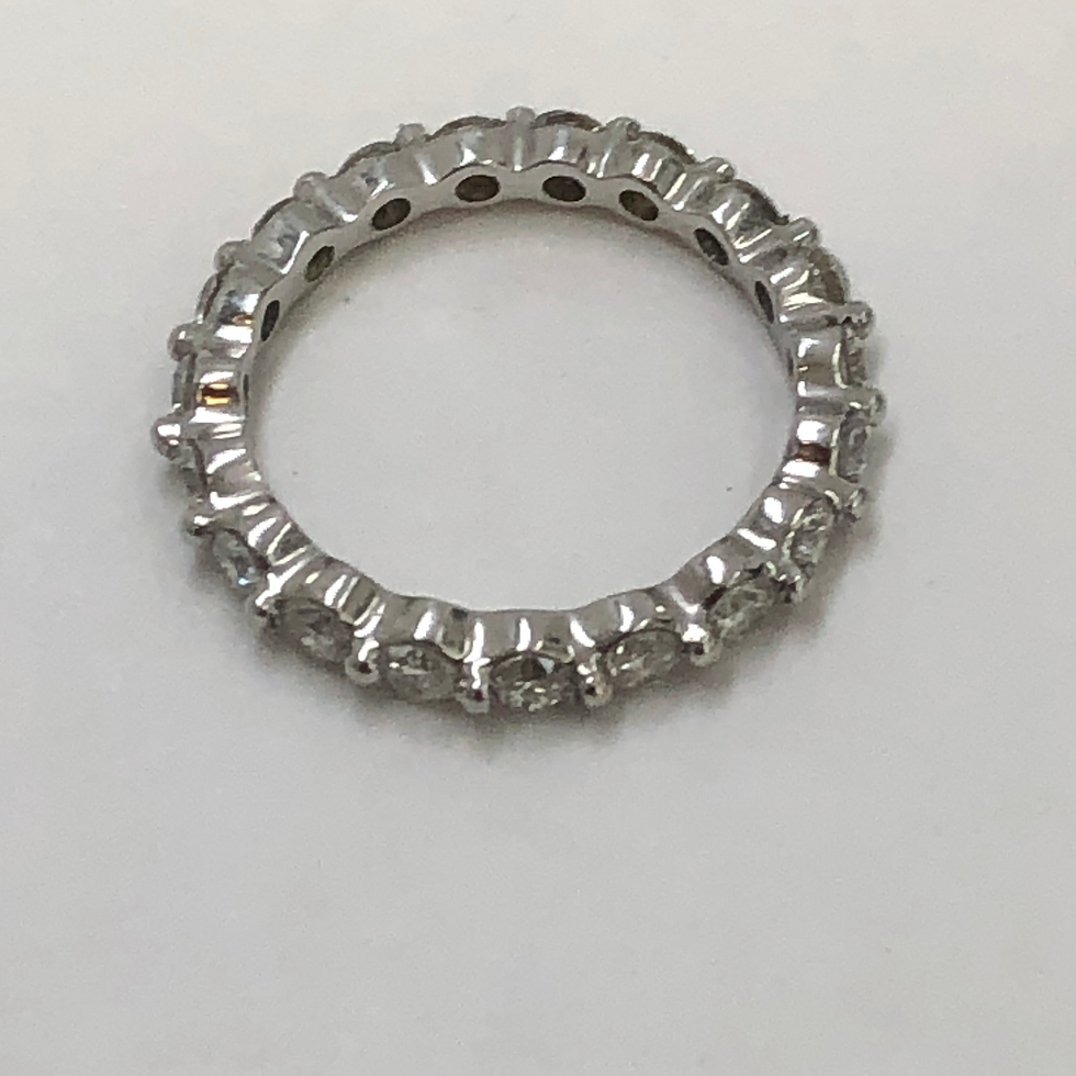 Thumbnail: 14k white gold diamond Eternity band size 6