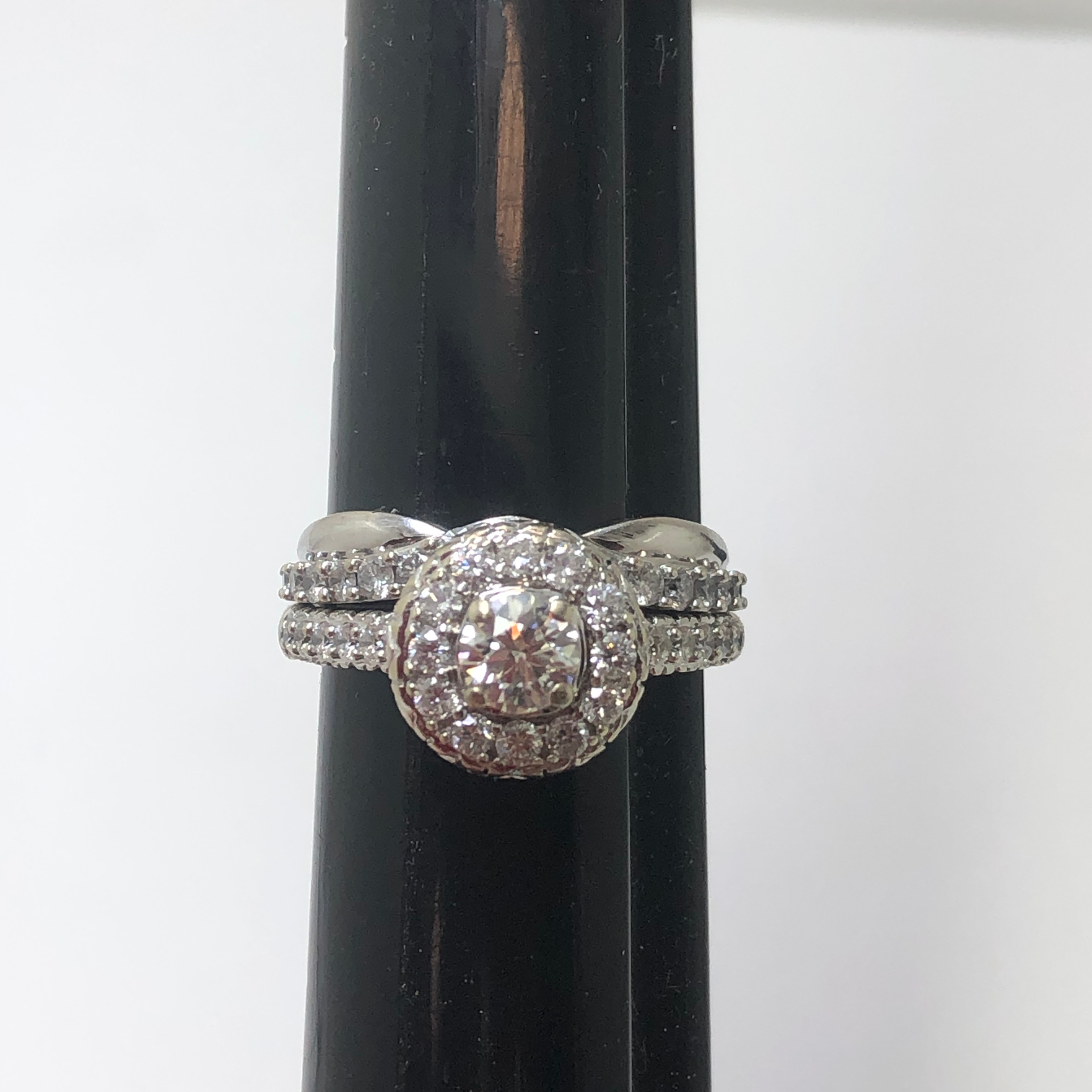 14k -10k 1.68ct diamond ring set size 8.75