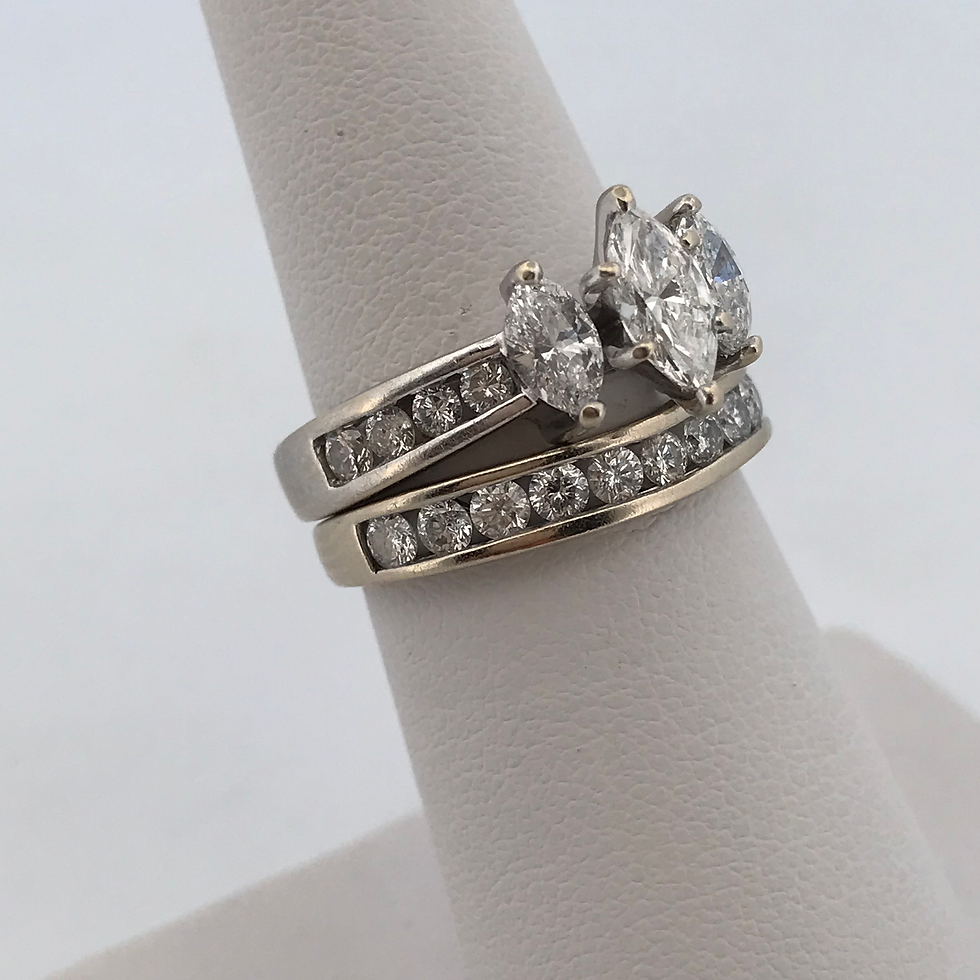 Thumbnail: 14k white gold 2.0ct diamond ring size 6.75