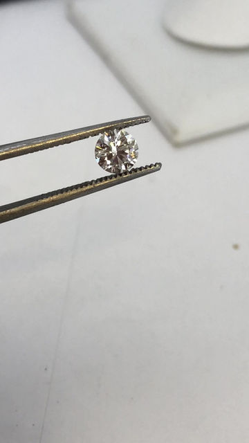 Thumbnail: 0.52ct round  cut natural  diamond  Rear & Foraver certified 