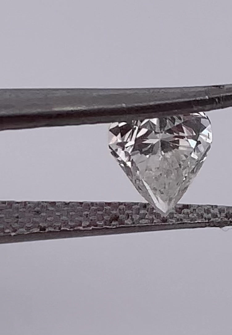 Thumbnail: 0.93ct  Gia certified pear shaped natural diamond h si2 