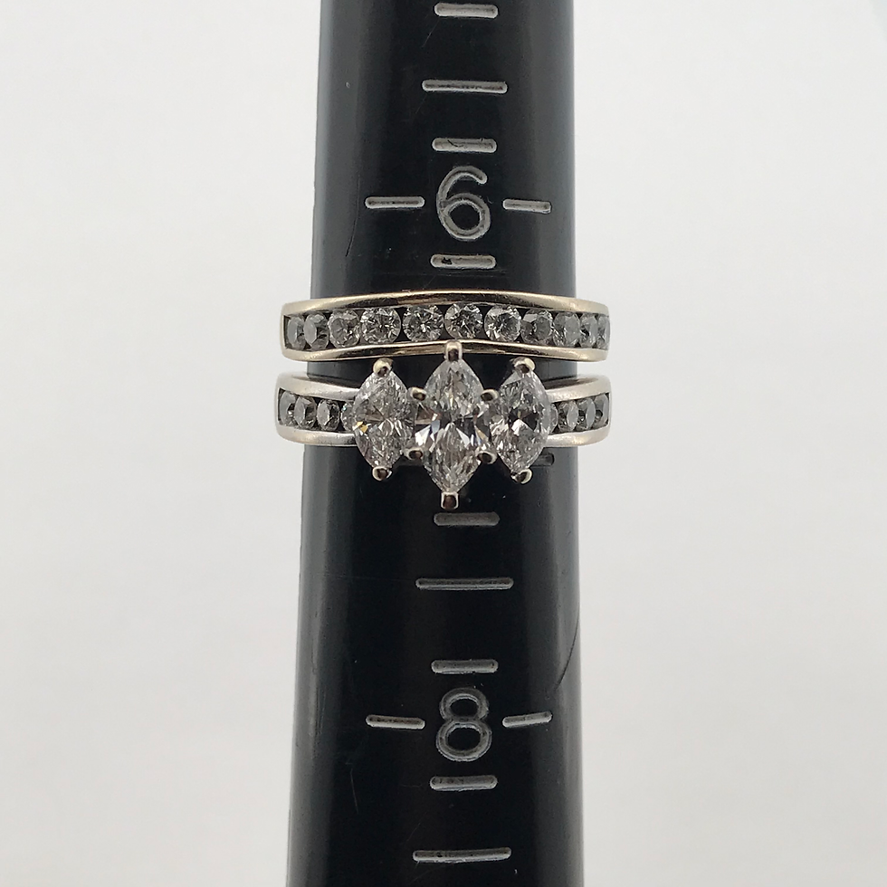Thumbnail: 14k white gold 2.0ct diamond ring size 6.75