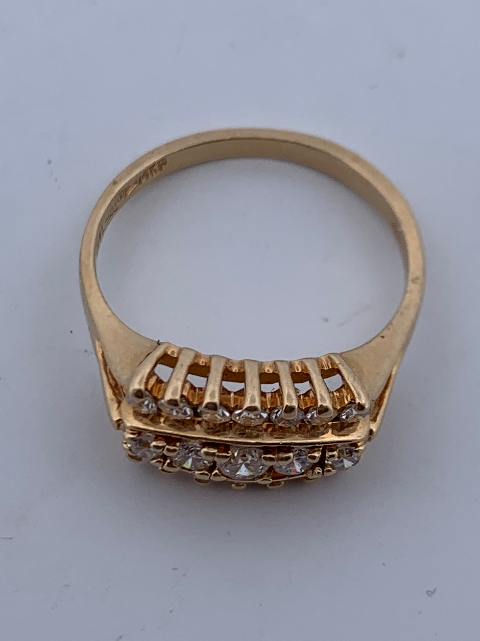 Thumbnail: 14k yellow gold 0.50ct diamond band size 6.25