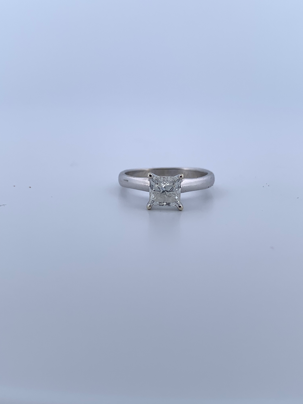 Thumbnail: 14k white gold 1.83ct diamond ring set size 5.25