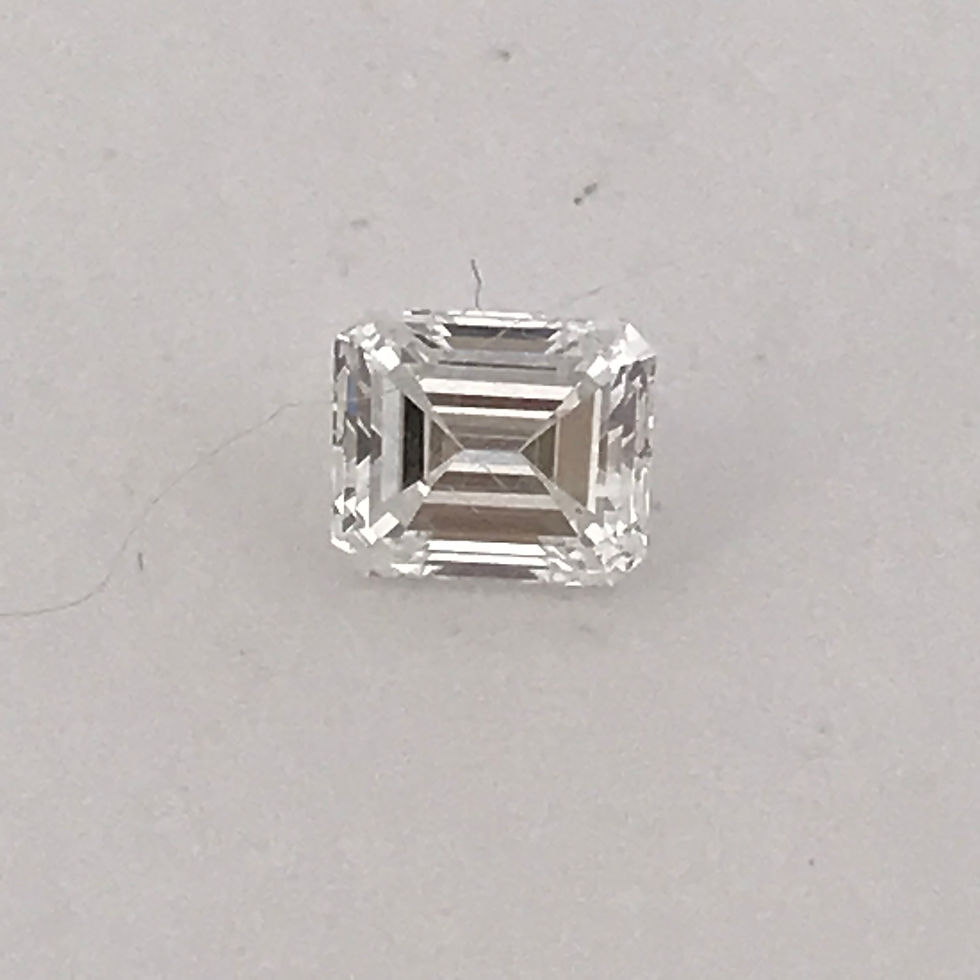 Thumbnail: 0.57ct Gia certified emerald cut natural diamond f vvs2