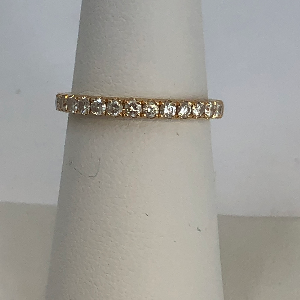 Thumbnail: 18k yellow gold Siam’s wedding band size 6.5