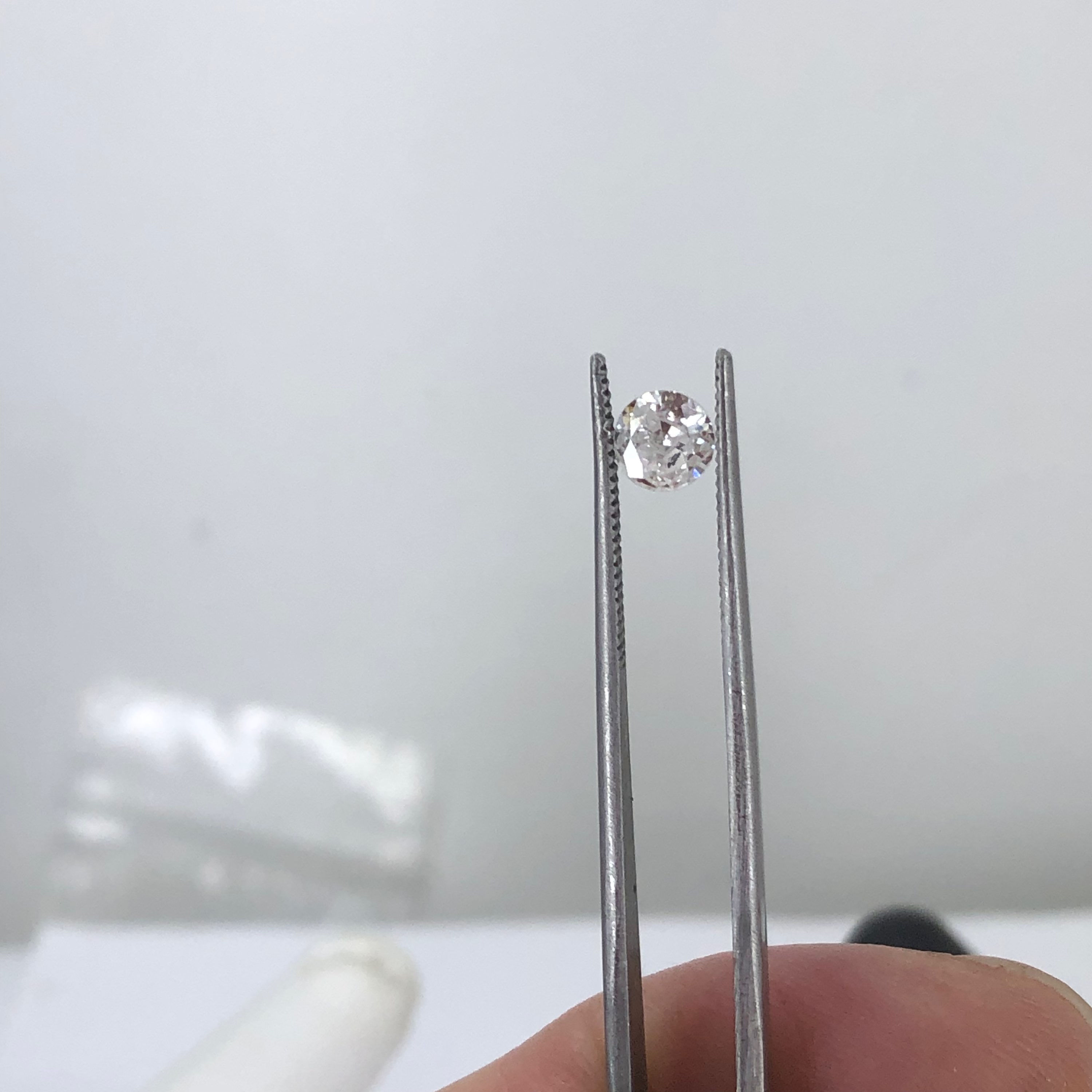 0.37ct round diamond egl certified e vs1 