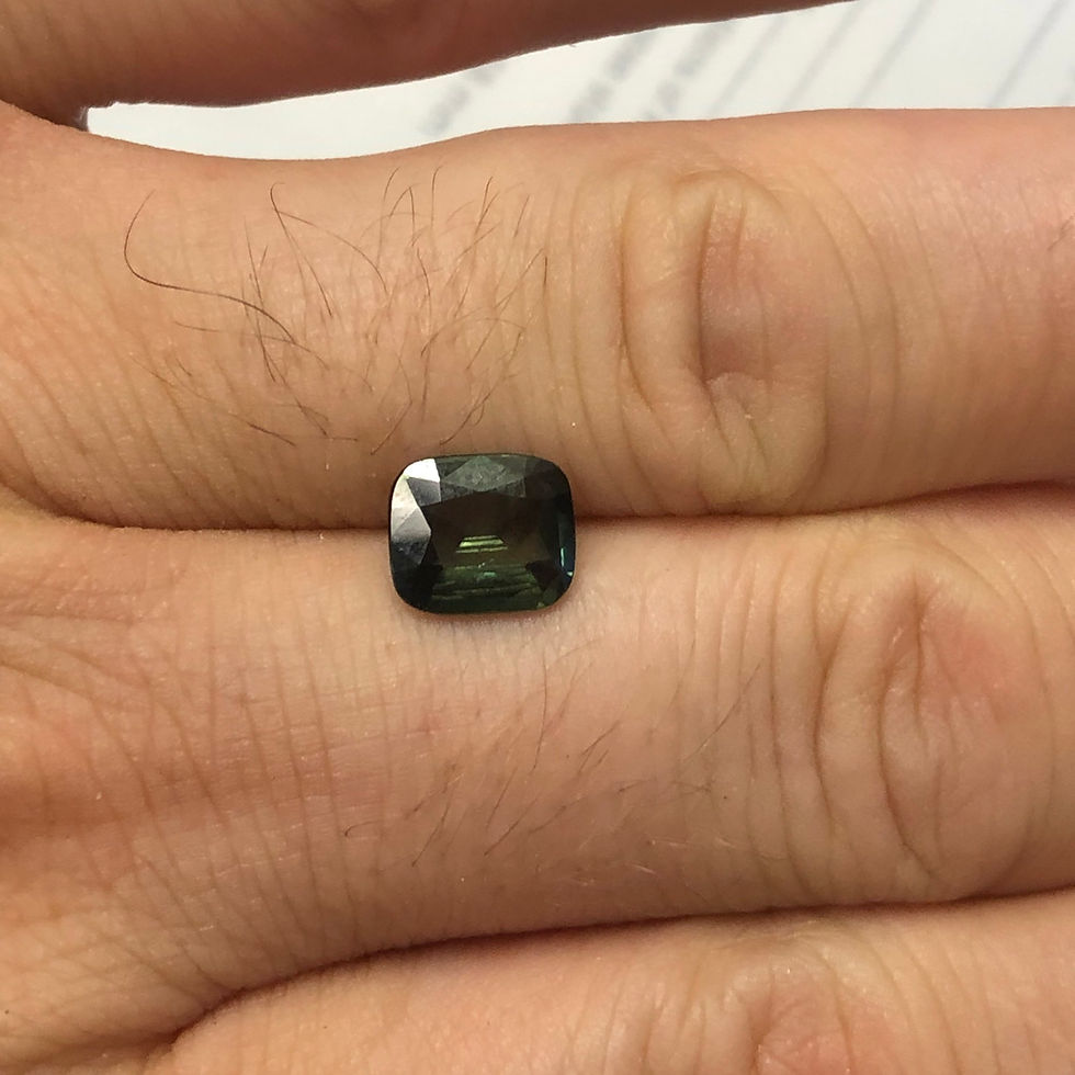 Thumbnail: 2.15ct natural Gia certified green sapphire 