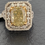 Thumbnail: 14k gold 6.46ct center yellow diamond ring igi certified 