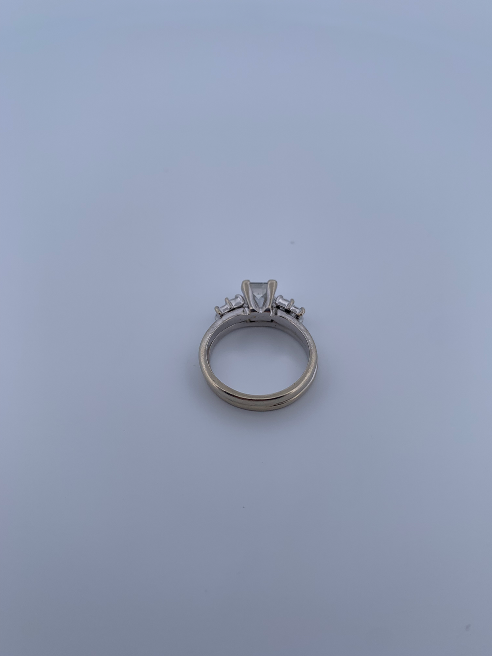 Thumbnail: 14k white gold 1.18ct diamond ring size 5.5