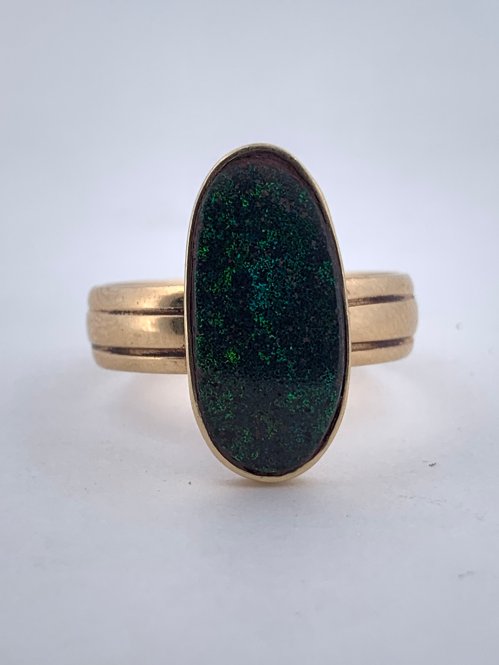 Thumbnail: 14k yellow gold Opal ring size 9