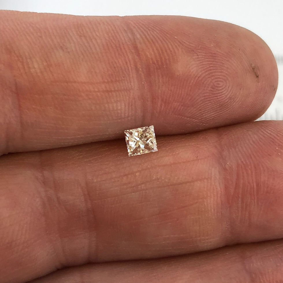 Thumbnail: Gia certified  0.45ct f vs1 Princess cut diamond 