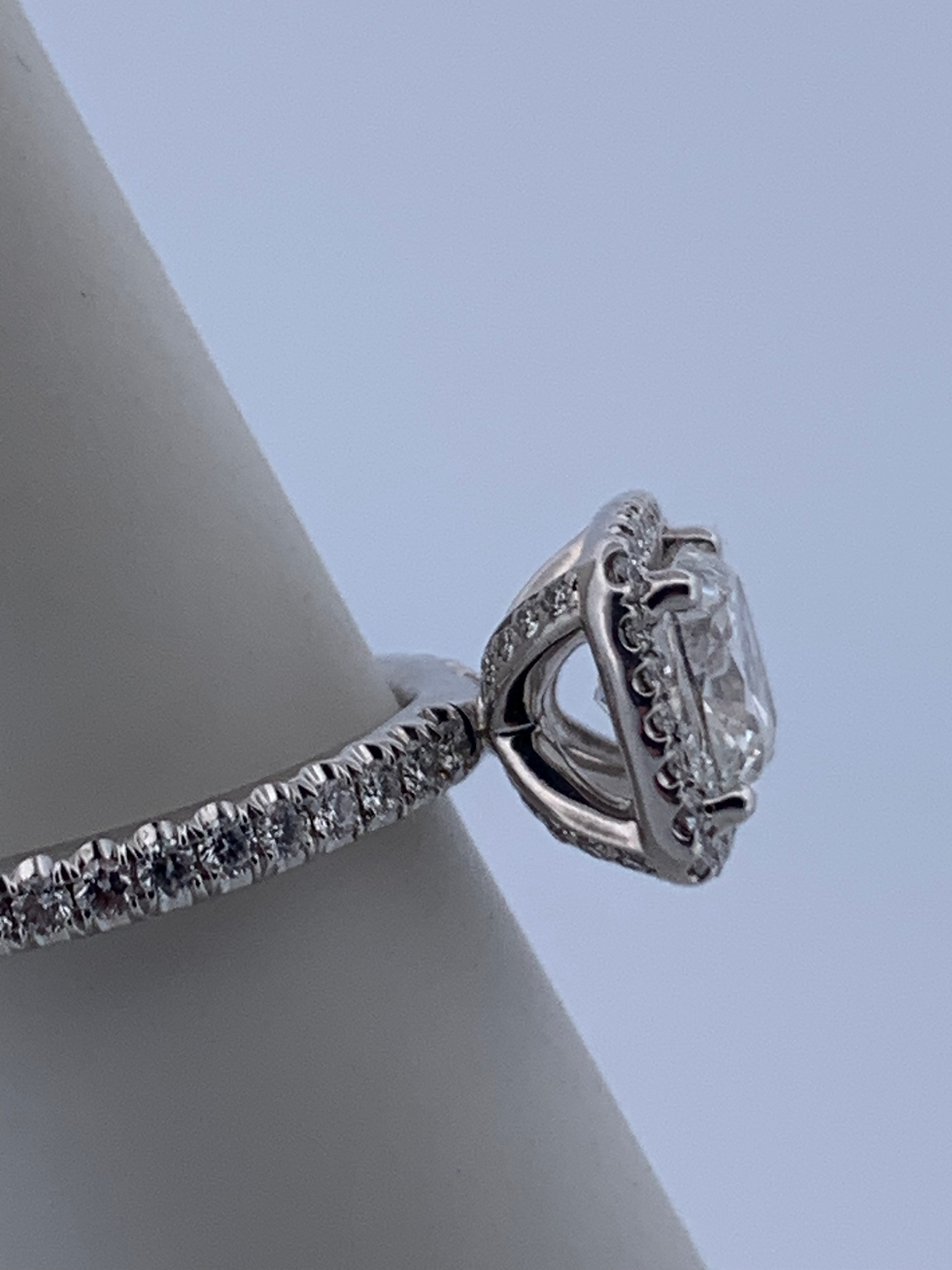 Thumbnail: Gia certified 18k white gold 1.71ct diamond ring size 5