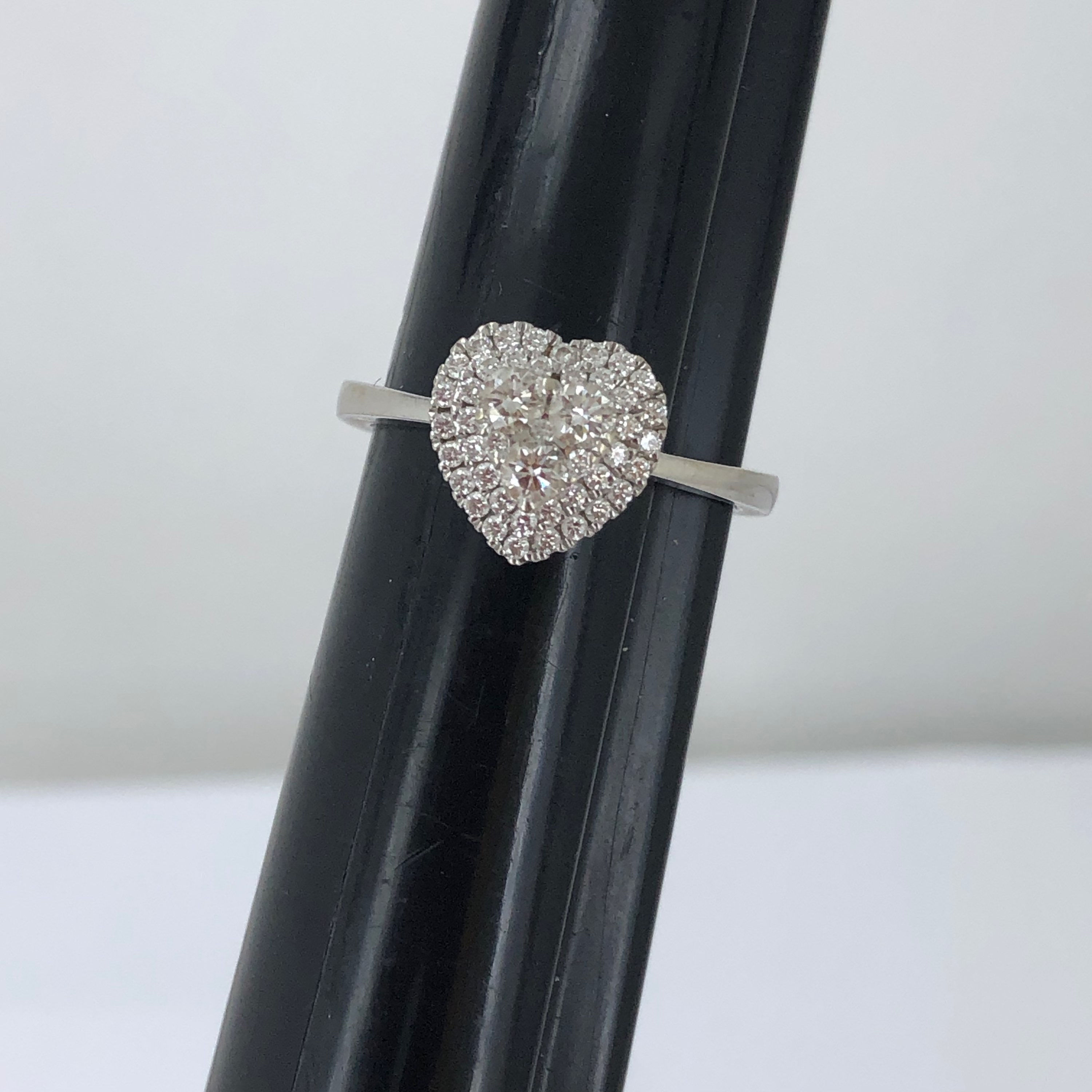 14k white gold diamond ring size 7.25