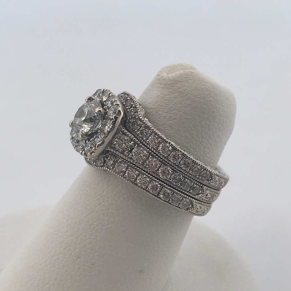 Thumbnail: Nwil lane 14k white gold 1.85ct Diamond Ring said size 5.25