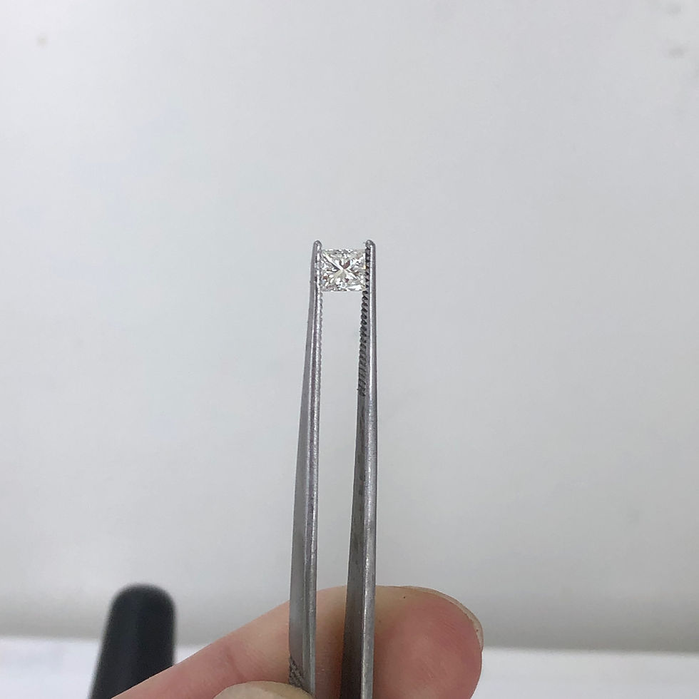 Thumbnail: Gia certified  0.41ct i vs1 Princess cut natural diamond 