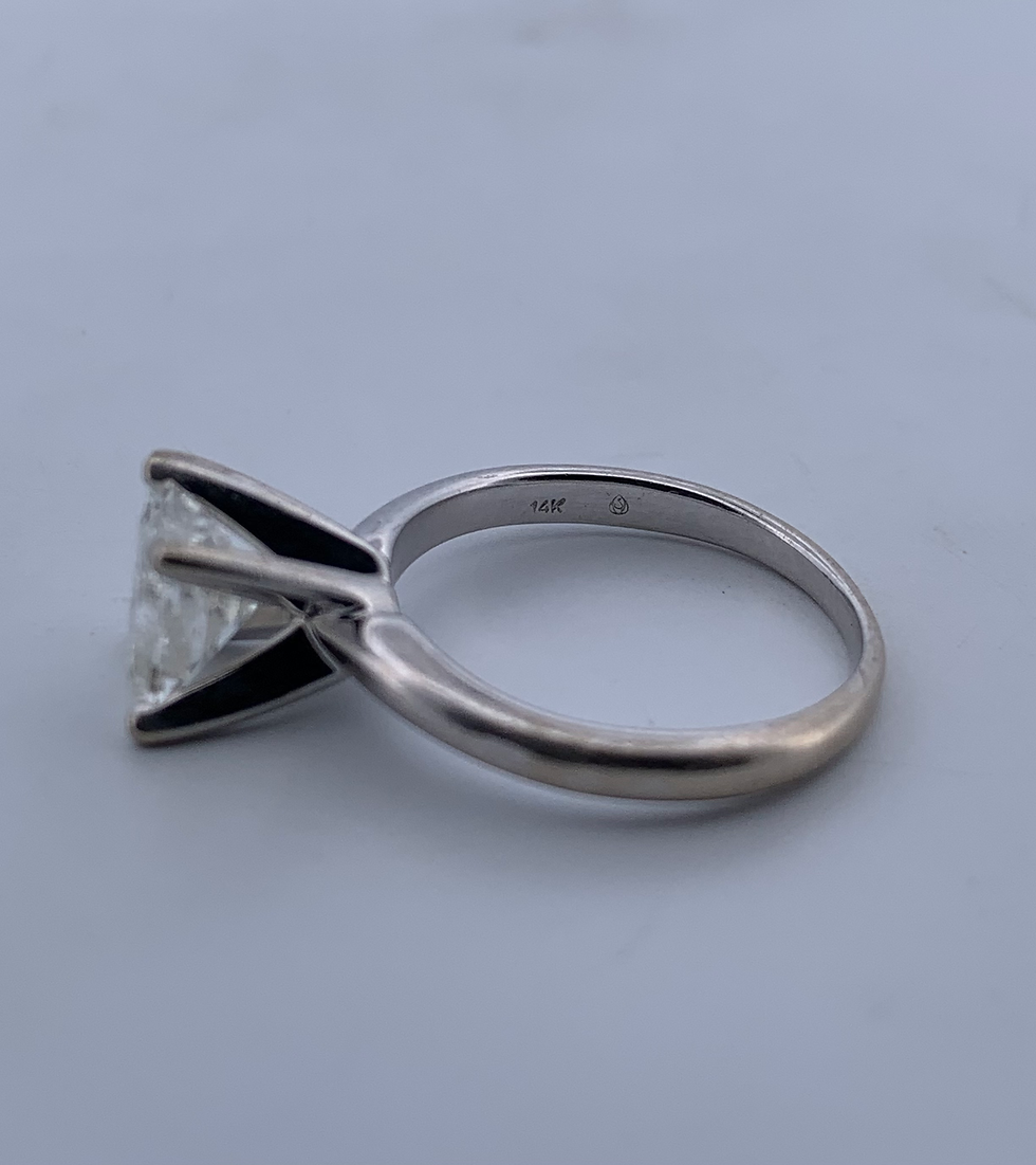 Thumbnail: 14k white gold 0.95ct diamond ring size 4.25