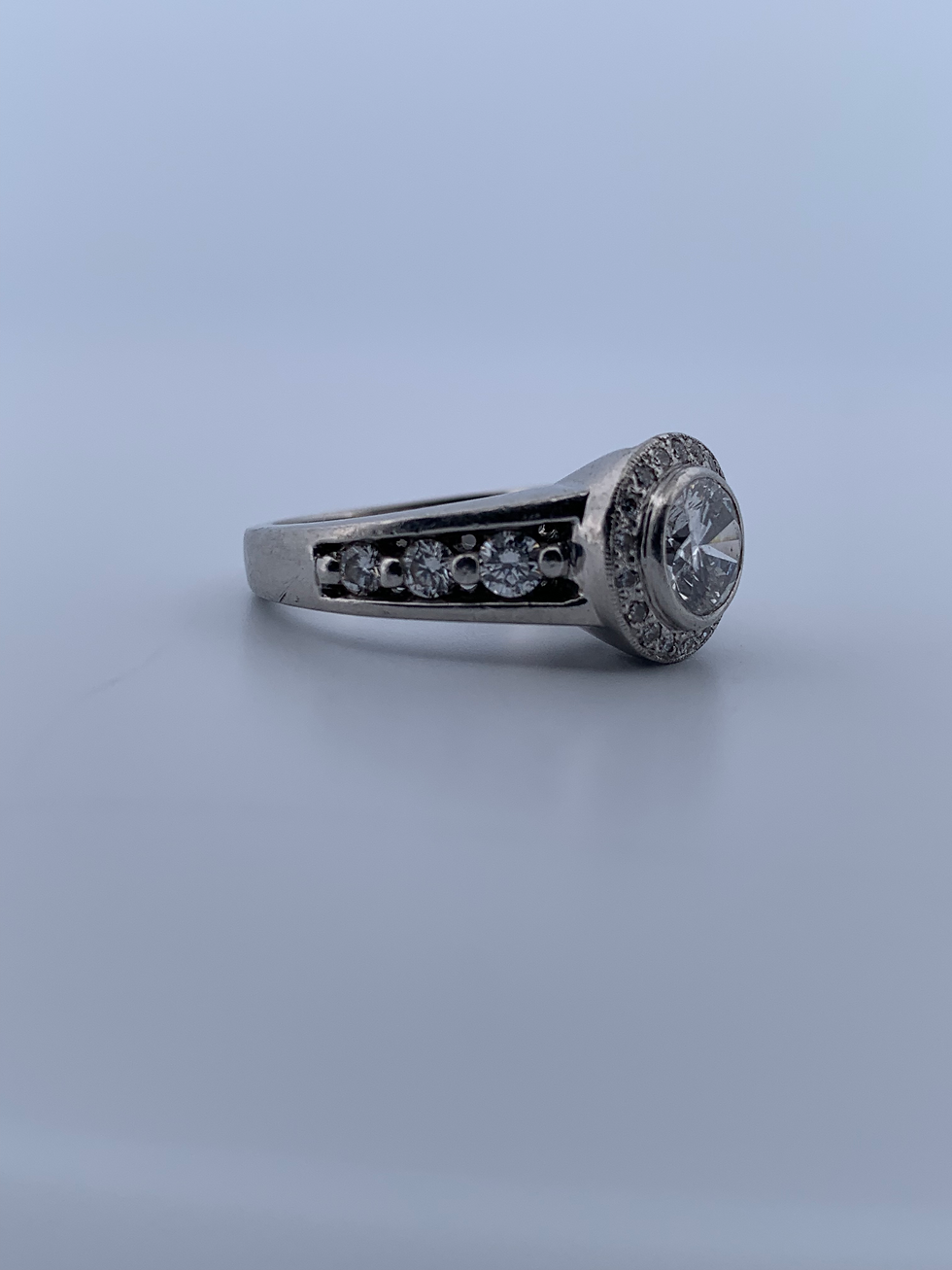 Thumbnail: Platinum 1.50ct diamond ring size 6