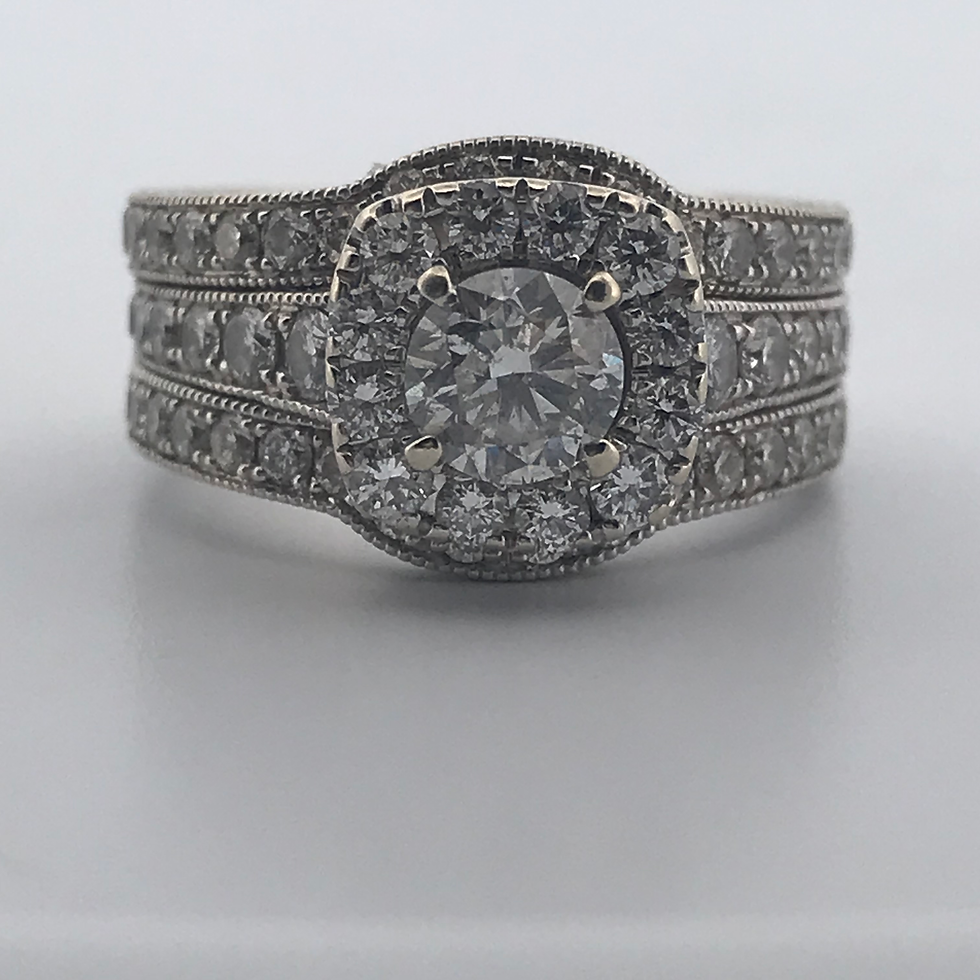Thumbnail: Nwil lane 14k white gold 1.85ct Diamond Ring said size 5.25
