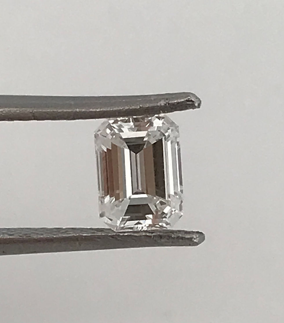 Thumbnail: Gia certified 0.84ct emerald cut natural diamond 