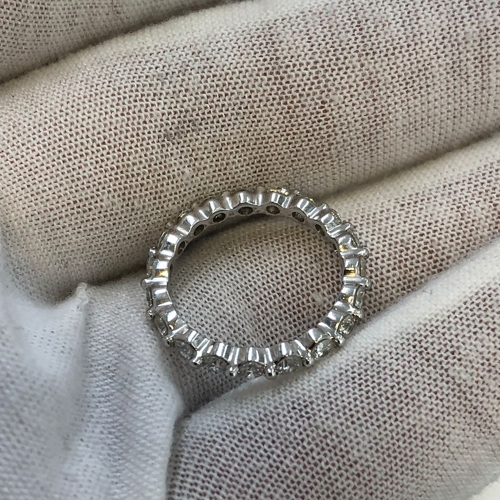 Thumbnail: 14k white gold diamond Eternity band size 6