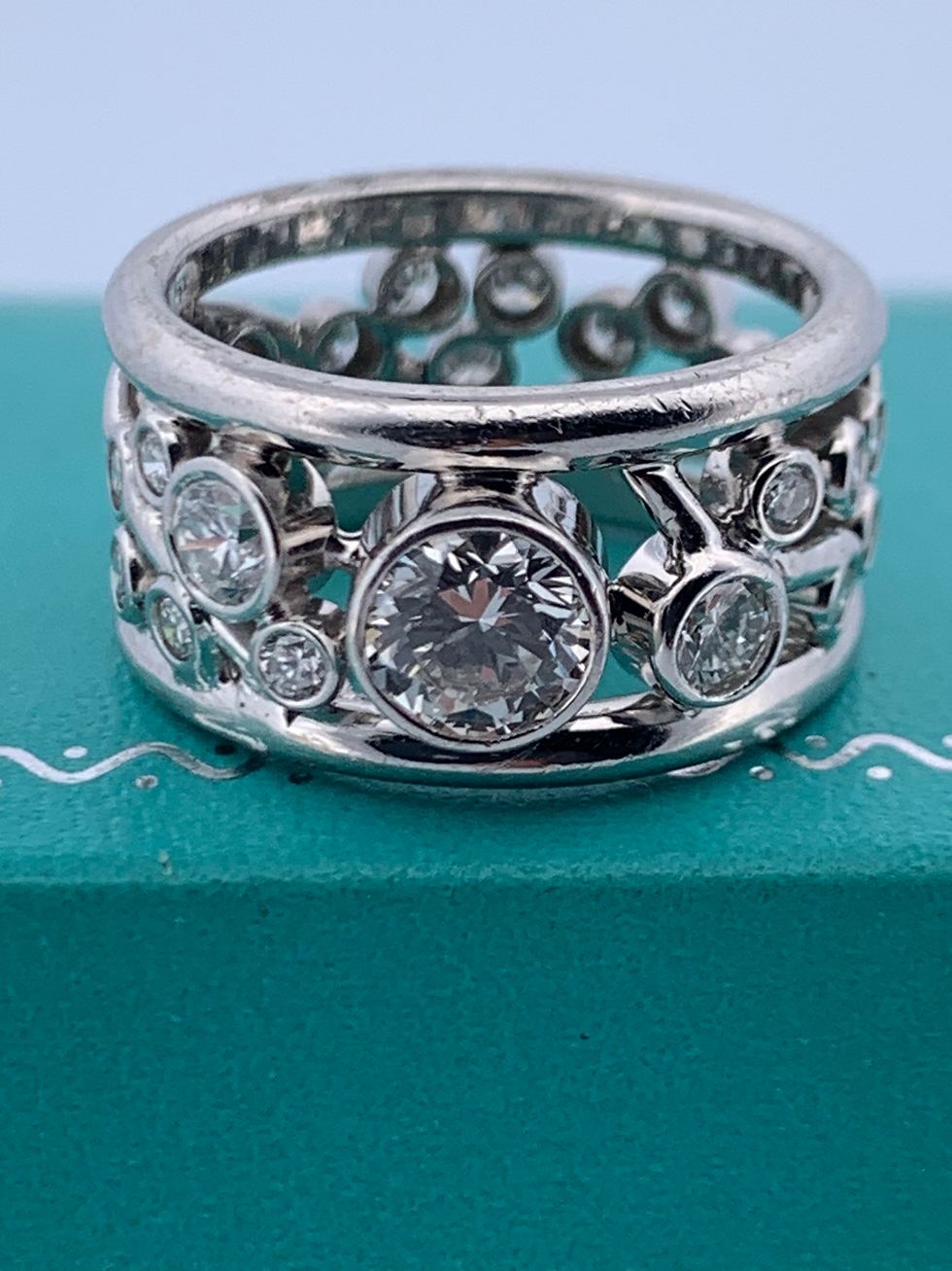 Thumbnail: 14k white gold 1.60ct diamond ring size 5.25