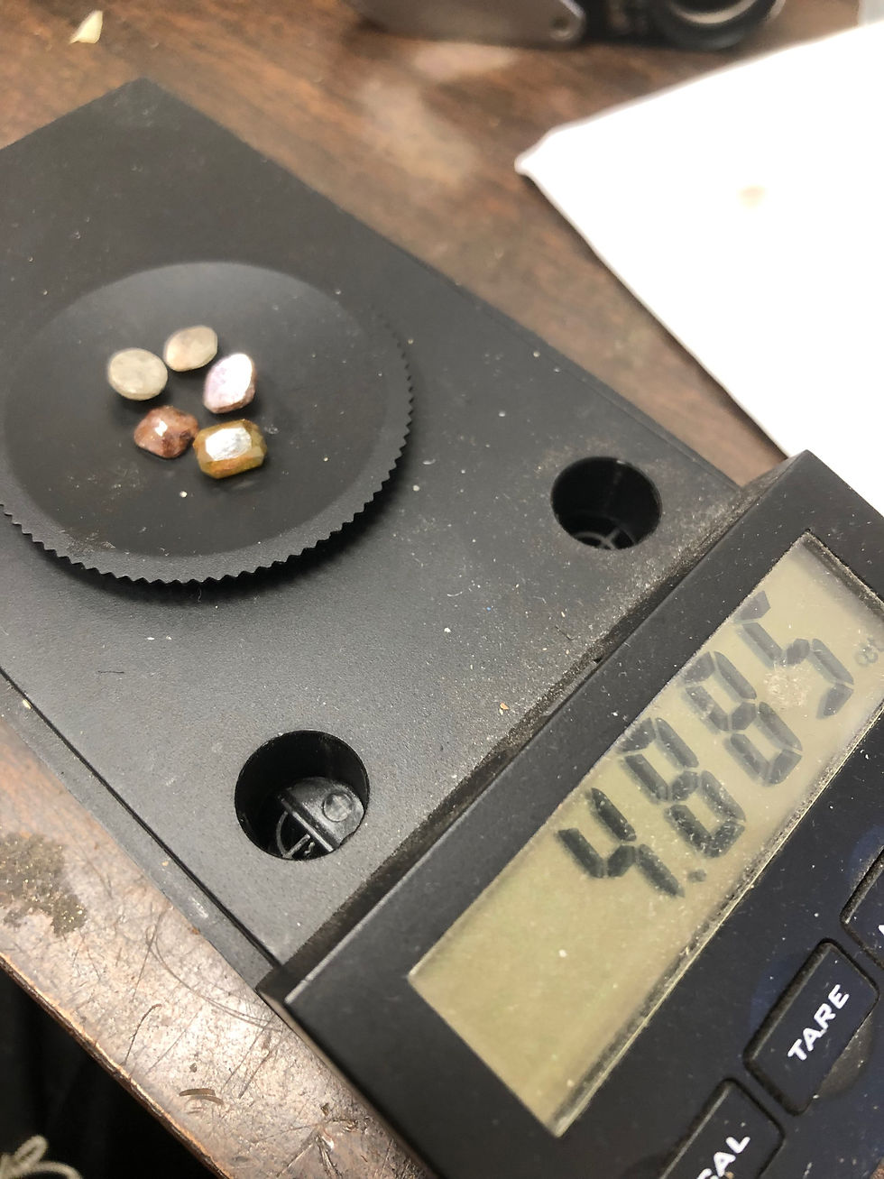 Thumbnail: 4.88ct Rustic diamonds 
