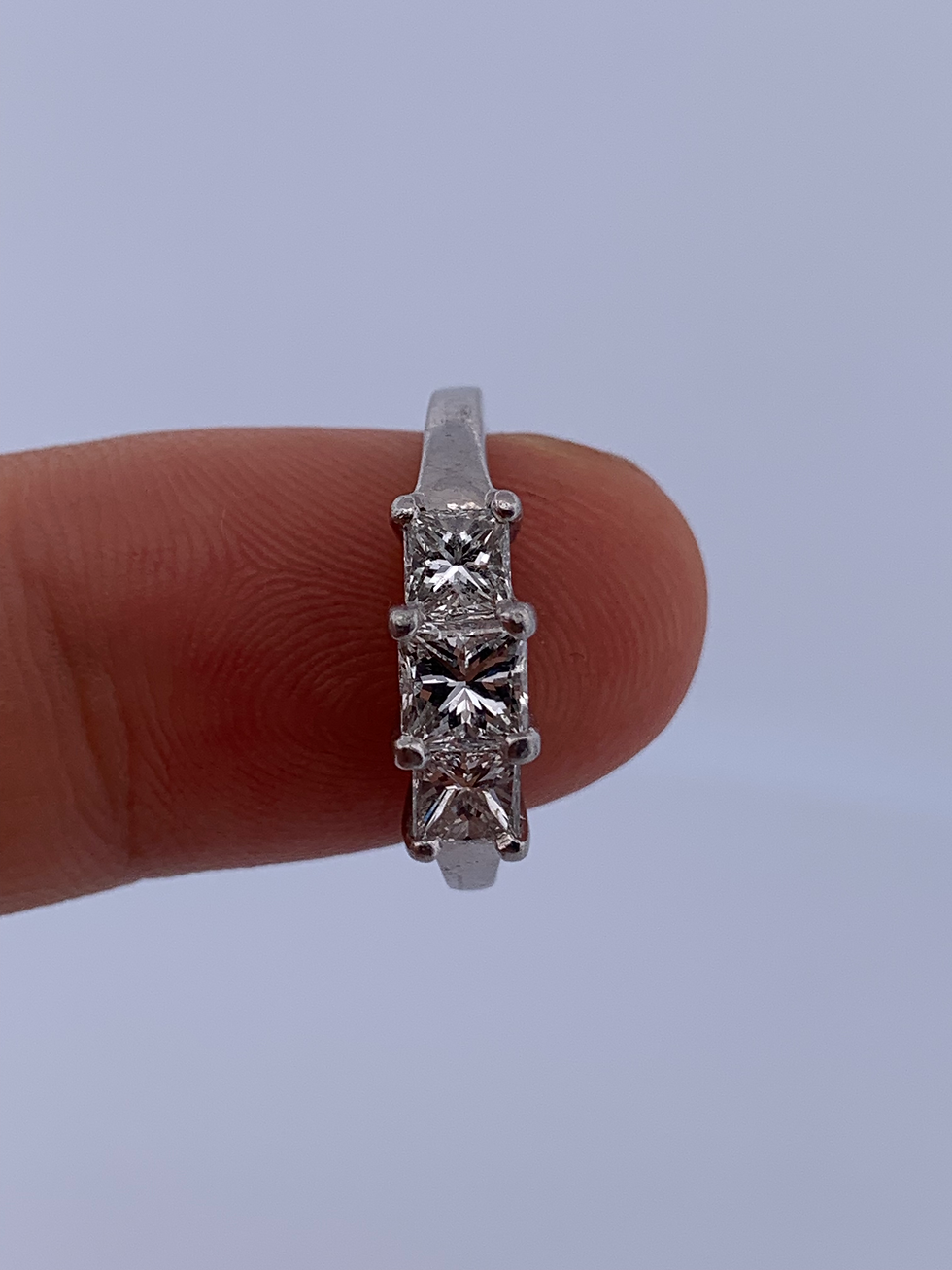 Thumbnail: Platinum 1.51ct diamond ring size 7.25
