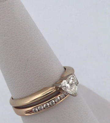 Thumbnail: 14K yellow gold 0.73ct Diamond ring set size 7