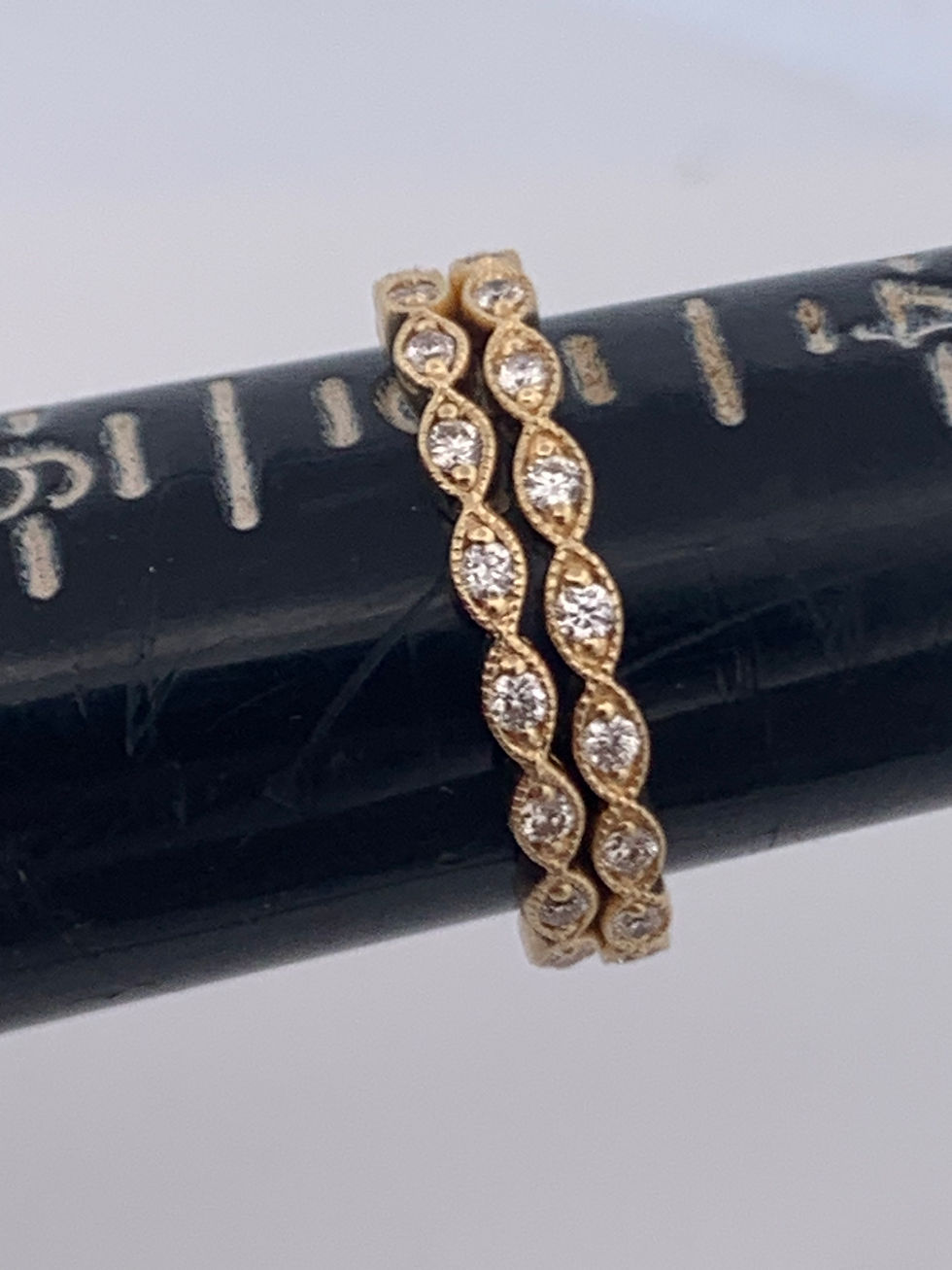Thumbnail: 14k yellow gold Diamond  eternity bands si.e 5