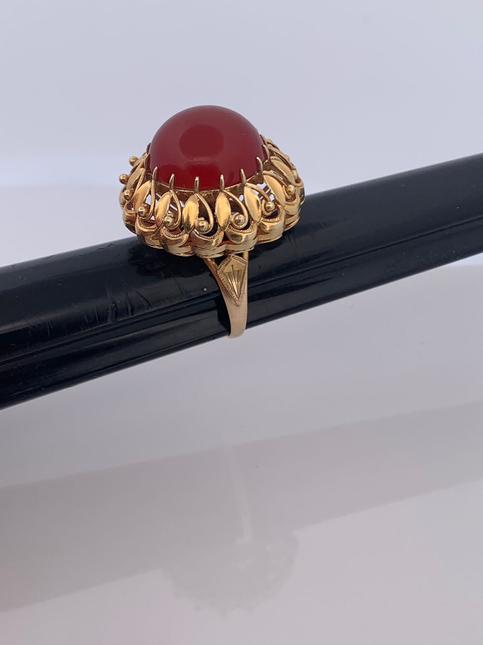 Thumbnail: 14k yellow gold gemstone ring size 5.25