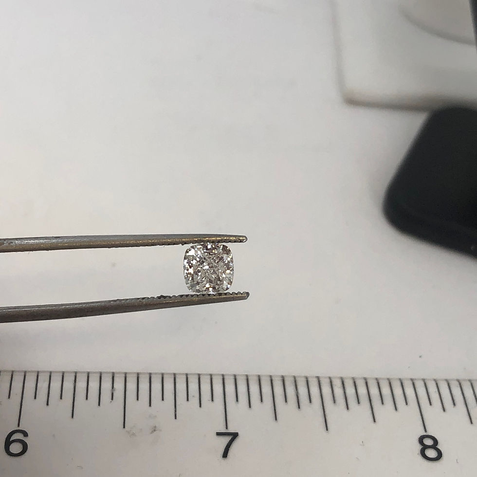 Thumbnail: 1ct gia certified cushion cut natural diamond g si1 