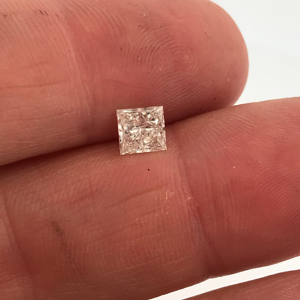 Thumbnail: Gia certified 0.95ct princess cut natural diamond 