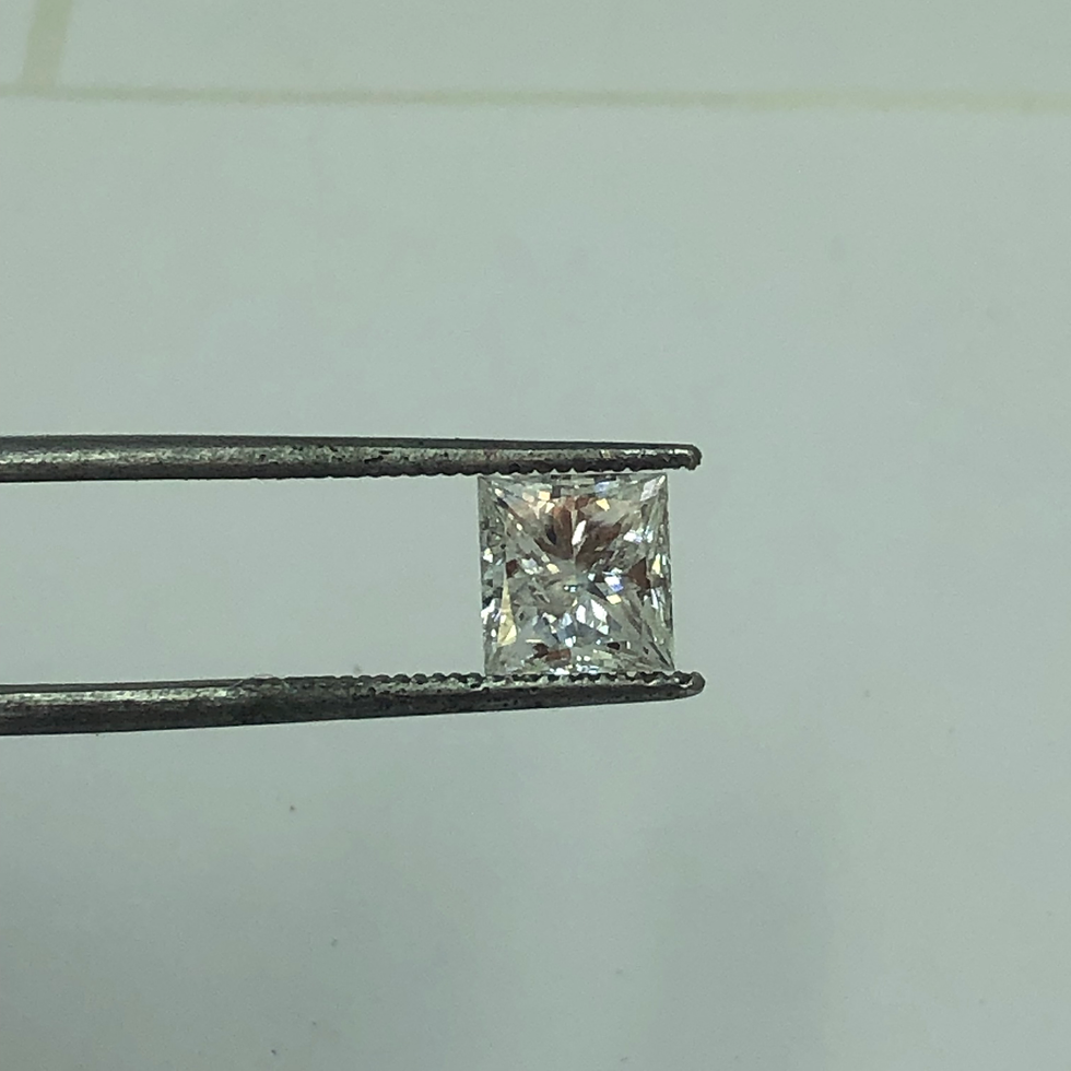 Thumbnail: 1.41ct princess cut natural diamond h i1