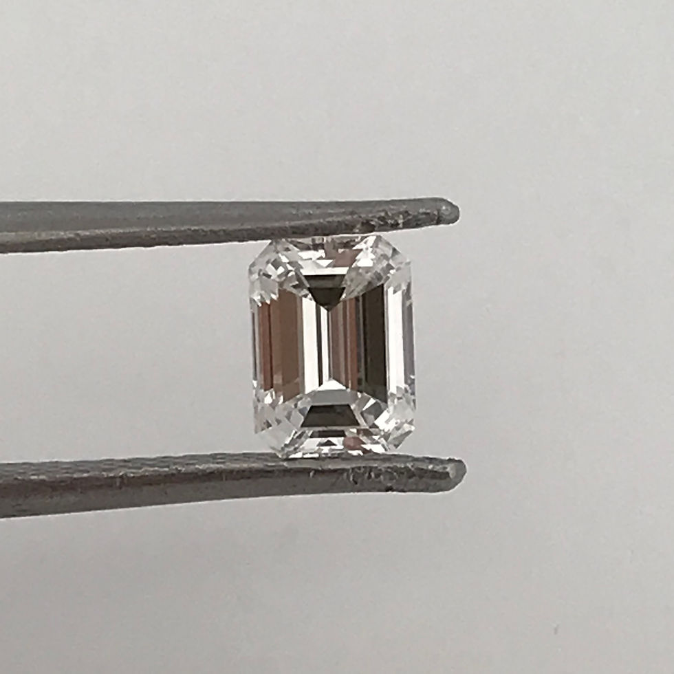 Thumbnail: Gia certified 0.84ct emerald cut natural diamond 