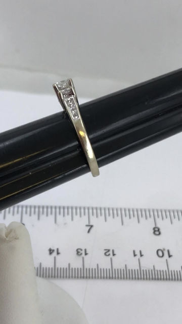 Thumbnail: 14k white gold diamond  ring size 7