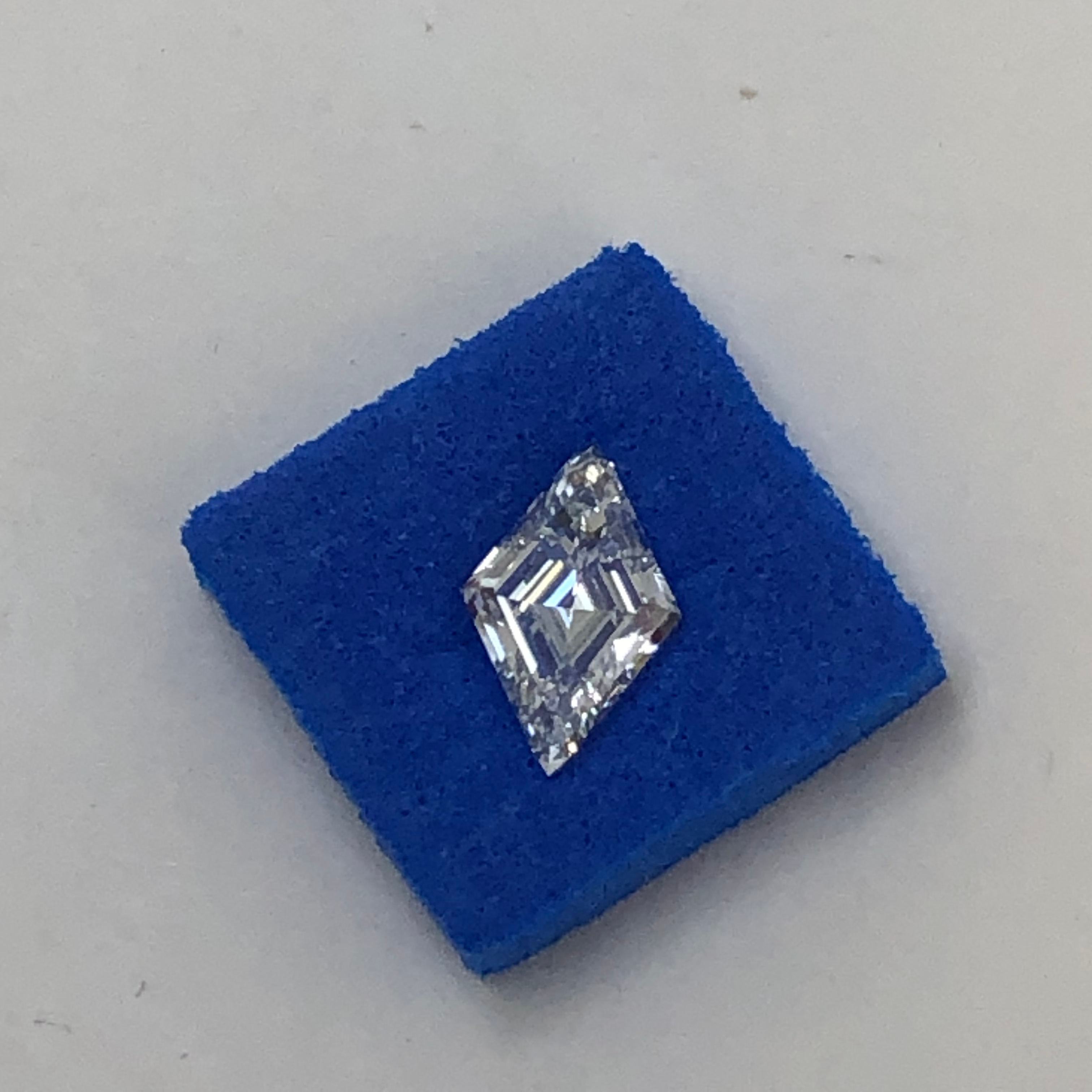 1.02ct Lozenge stamp cut Lab Grown Diamond 