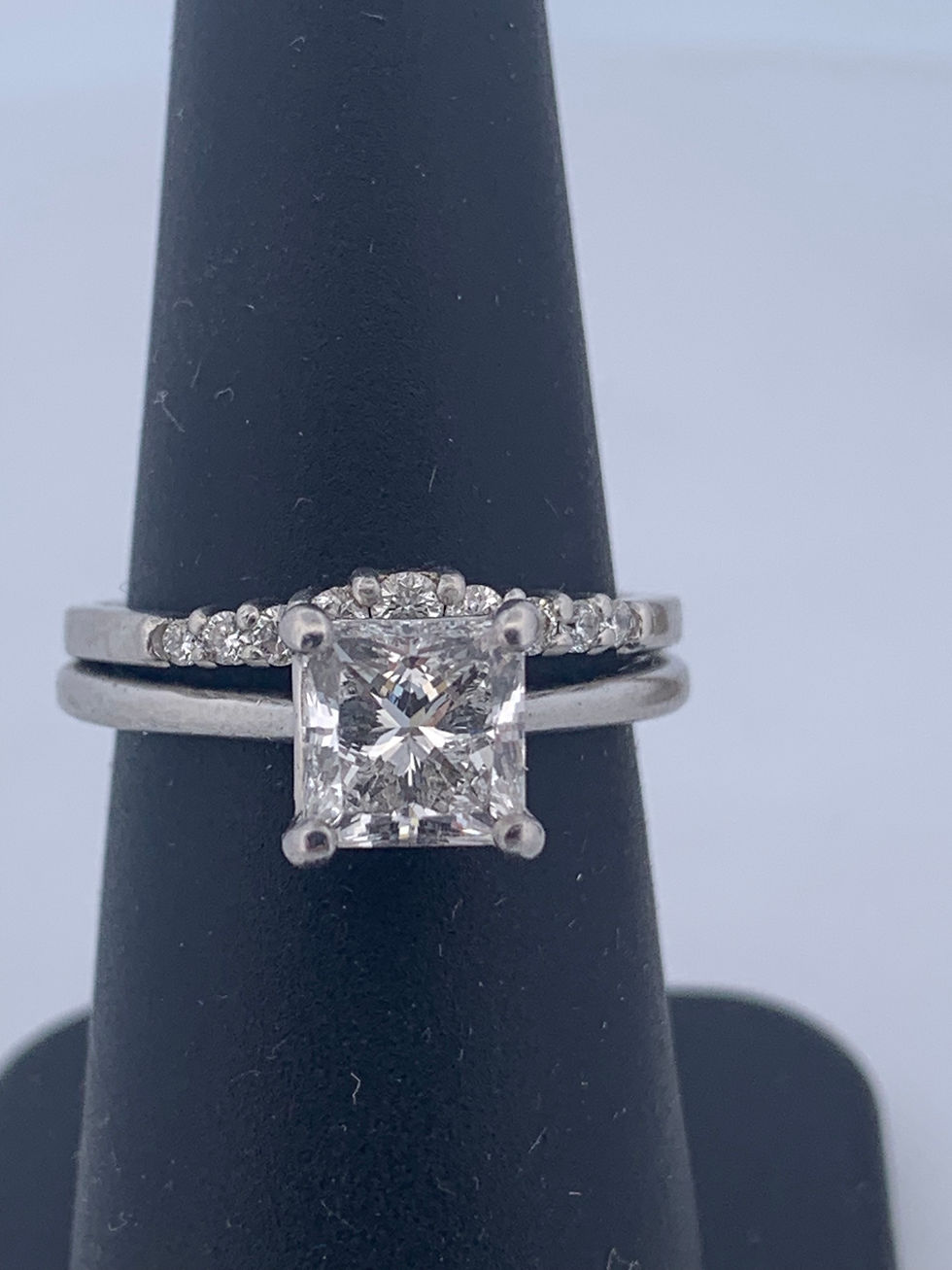 Thumbnail: Platinum Gia certified 1.68ct D vvs1 natural diamond ring size 5.75