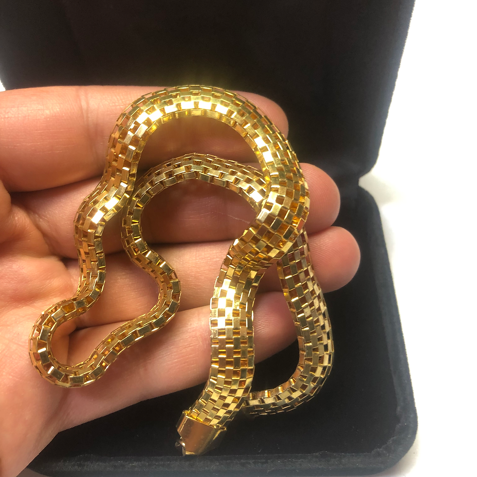 Thumbnail: Gold over silver necklace 18”