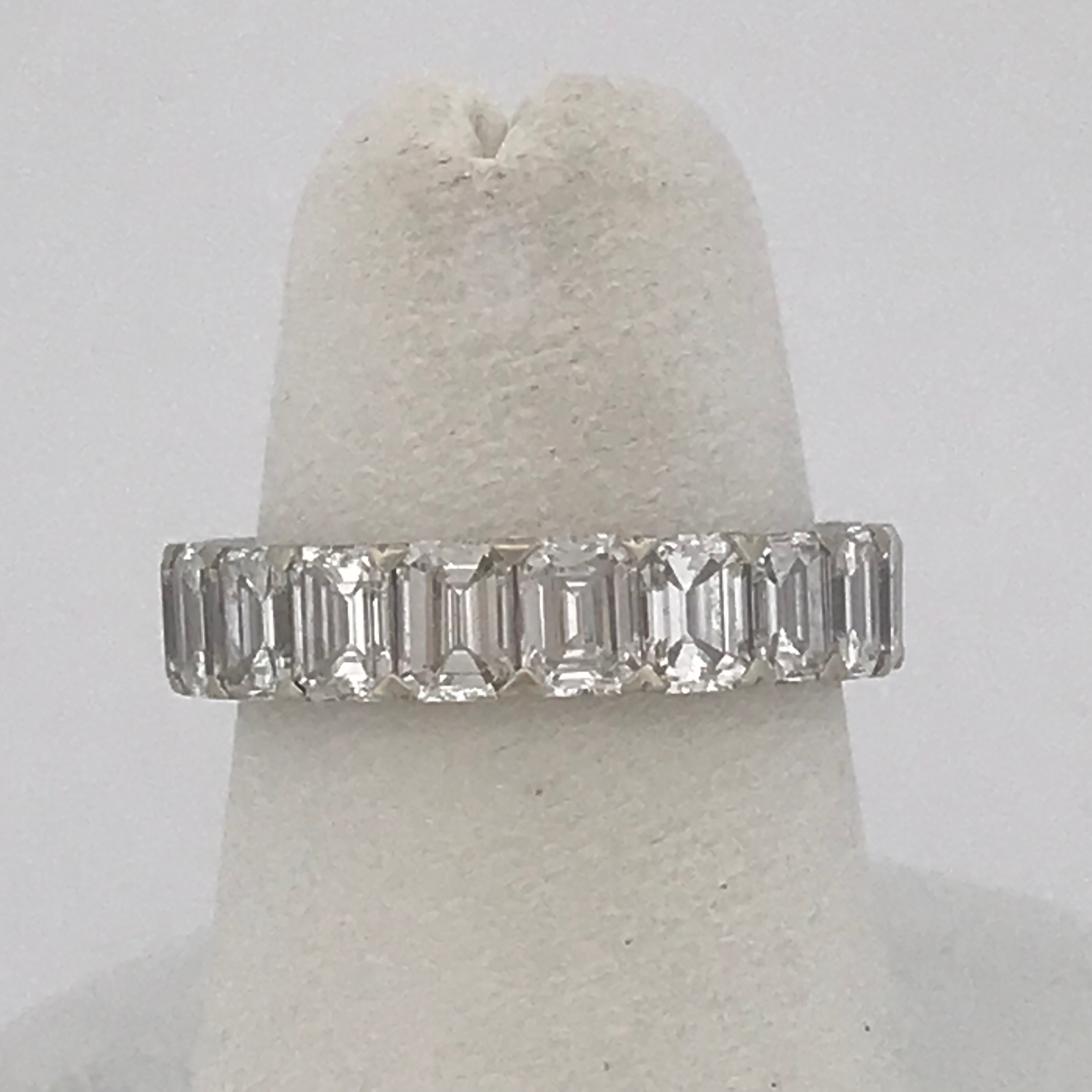 14k white gold 3.0ct diamond band size 5