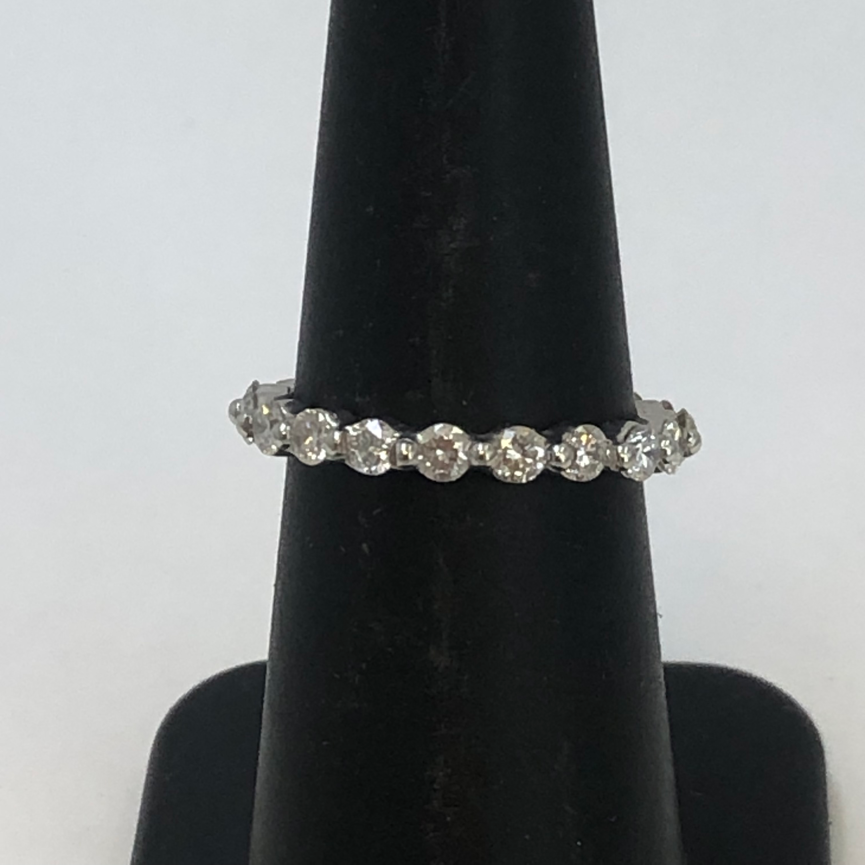 14k white gold diamond Eternity band size 6