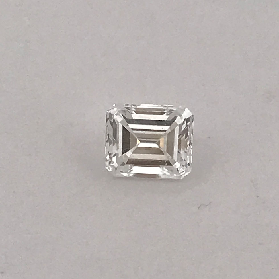 Thumbnail: 0.57ct Gia certified emerald cut natural diamond f vvs2