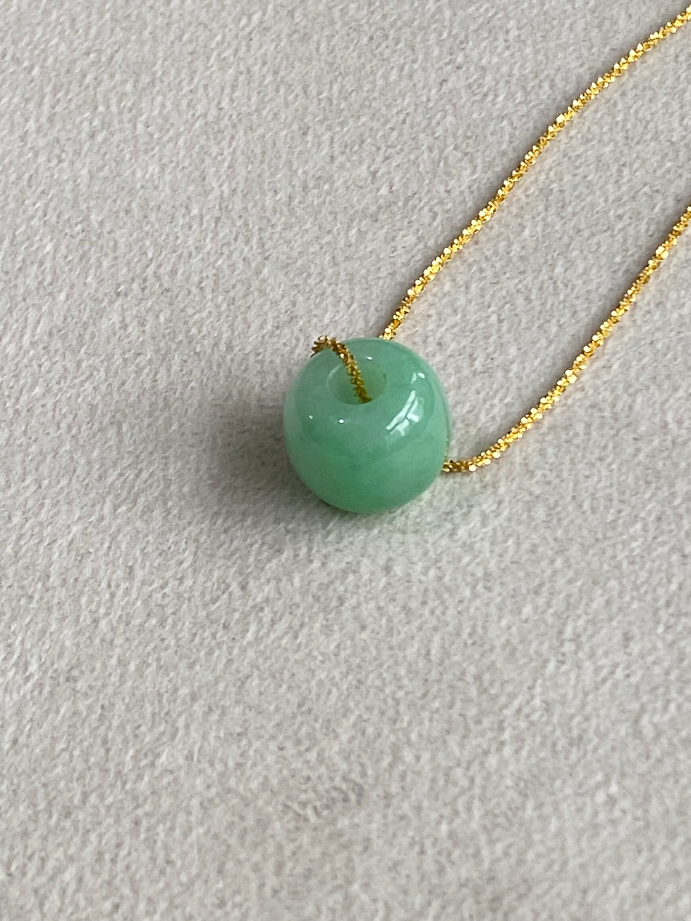 Thumbnail: Type A Light Green Jadeite Barrel