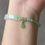 Thumbnail: Type A Faint Green Bracelet with Light Green Beads