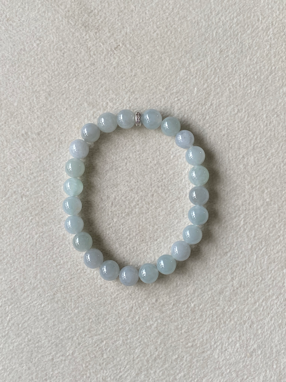 Thumbnail: Type A Translucent Jadeite Beads Bracelet