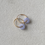 Thumbnail: 14K Gold Filled Type A Translucent Lavender Jadeite Donut Earring